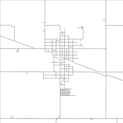 ROAD MAP OF EDGAR, NEBRASKA BY MAPBAKES