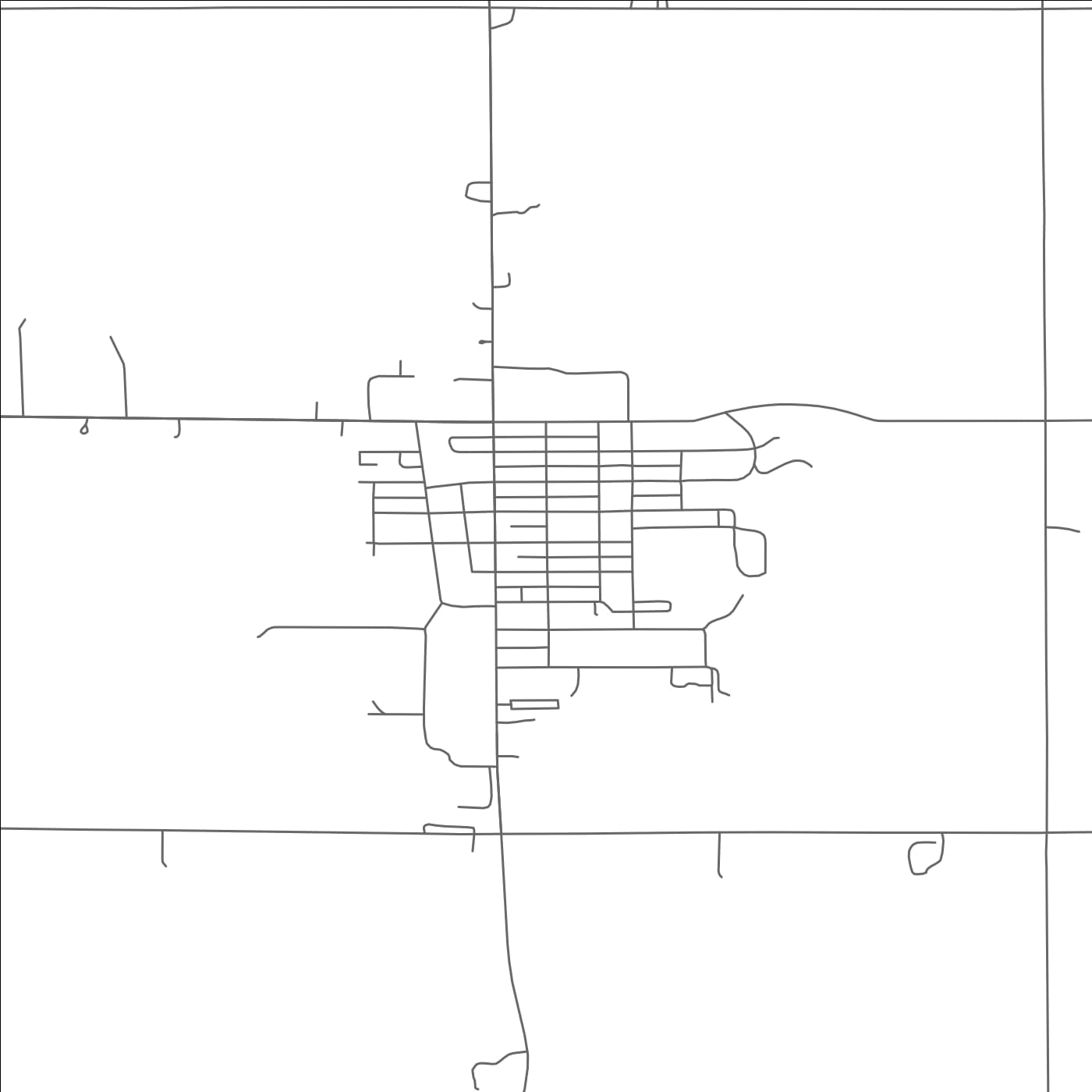 ROAD MAP OF ELGIN, NEBRASKA BY MAPBAKES