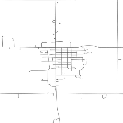 ROAD MAP OF ELGIN, NEBRASKA BY MAPBAKES