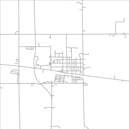 ROAD MAP OF ELM CREEK, NEBRASKA BY MAPBAKES