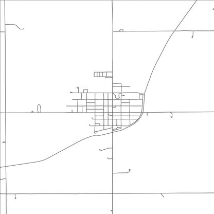 ROAD MAP OF ELMWOOD, NEBRASKA BY MAPBAKES