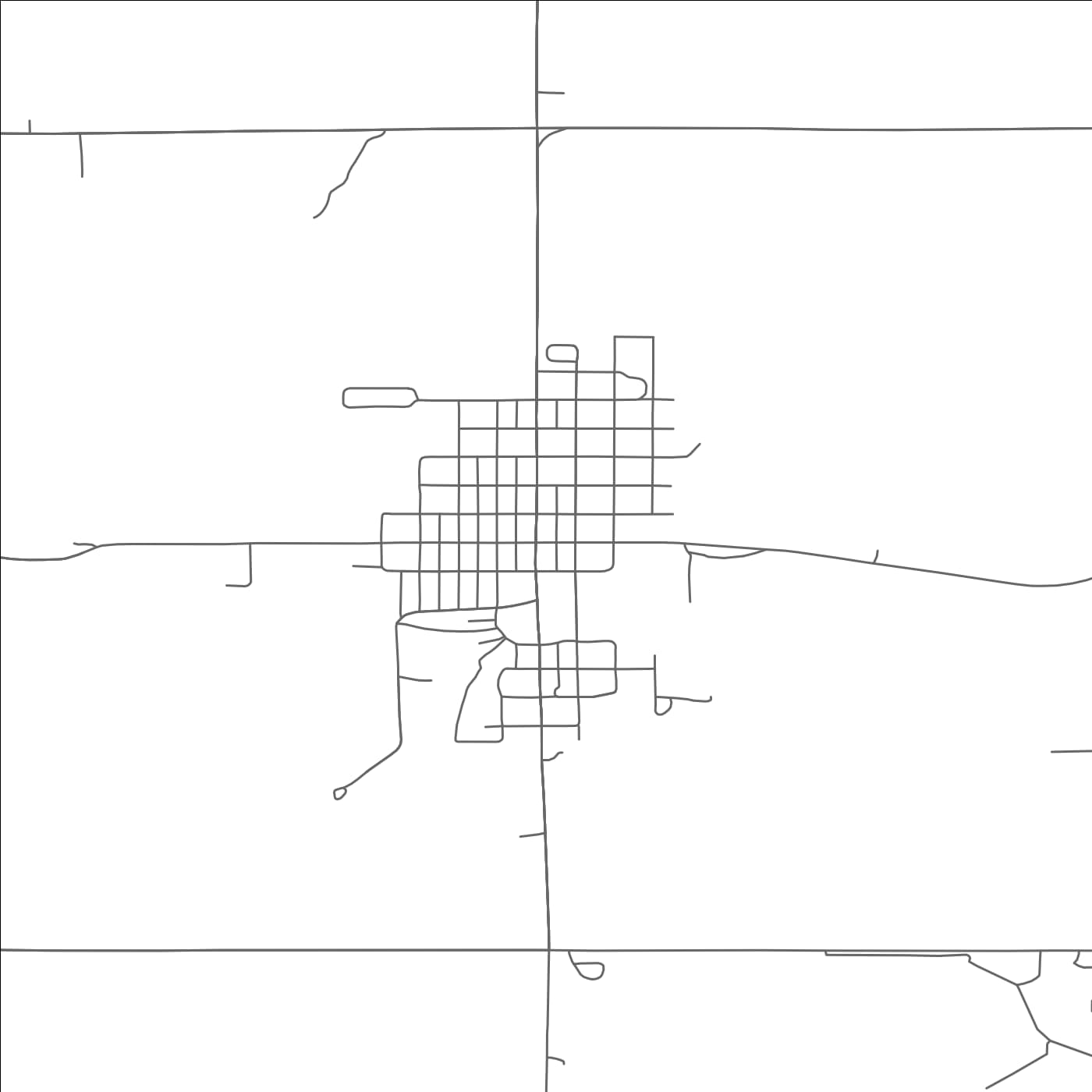 ROAD MAP OF EMERSON, NEBRASKA BY MAPBAKES