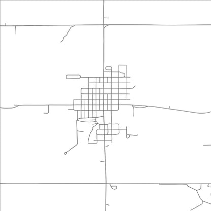 ROAD MAP OF EMERSON, NEBRASKA BY MAPBAKES