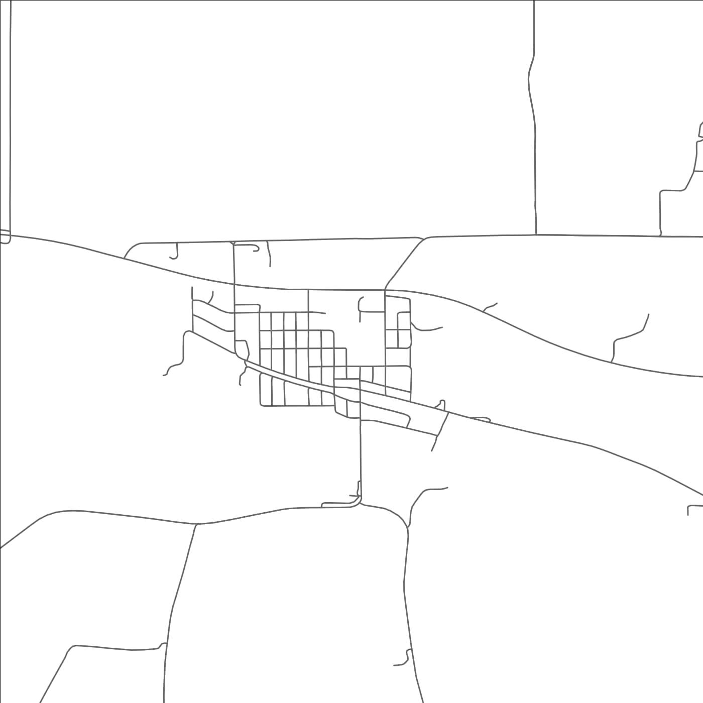 ROAD MAP OF EUSTIS, NEBRASKA BY MAPBAKES