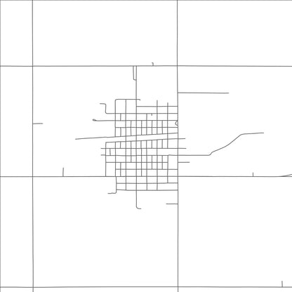 ROAD MAP OF EXETER, NEBRASKA BY MAPBAKES