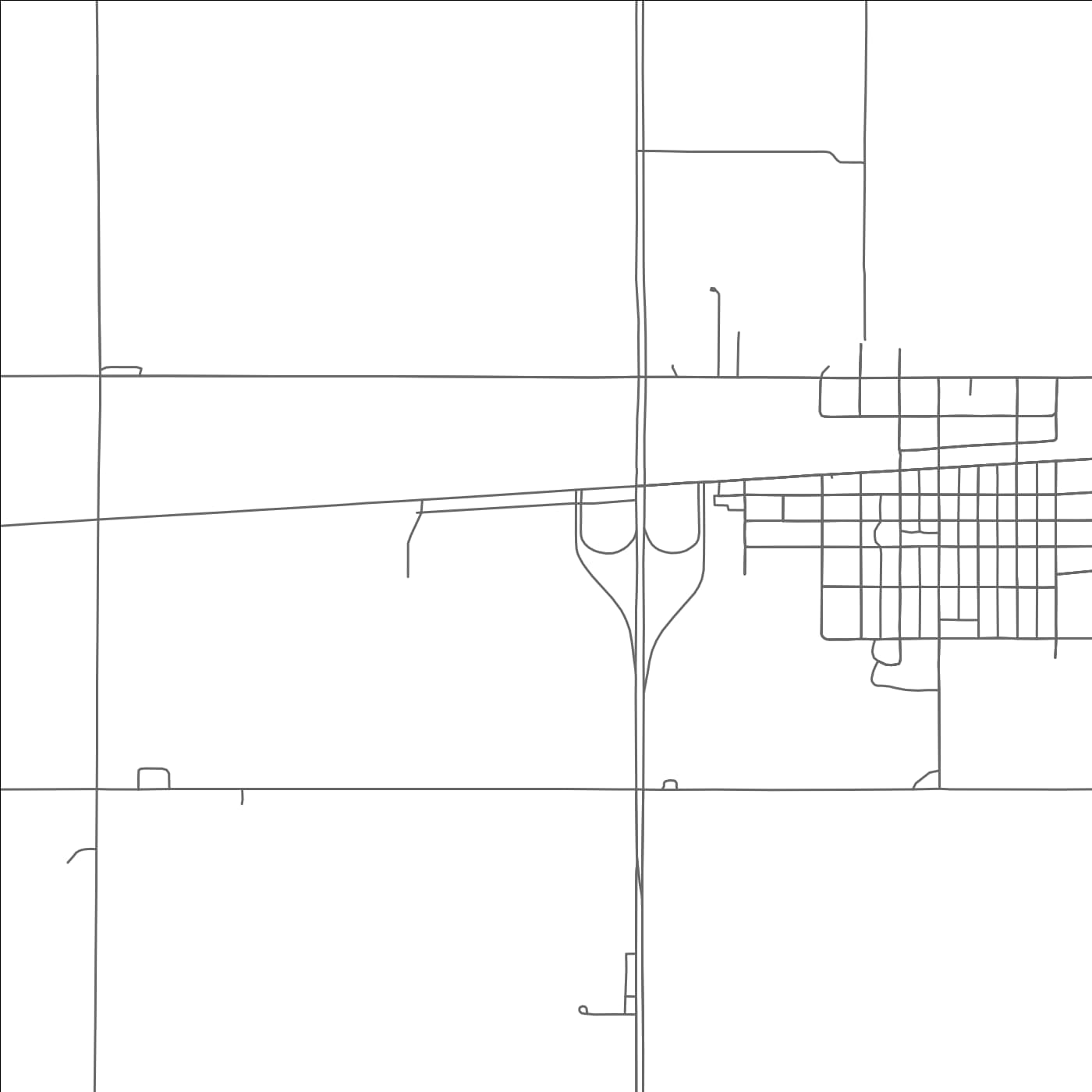 ROAD MAP OF FAIRMONT, NEBRASKA BY MAPBAKES