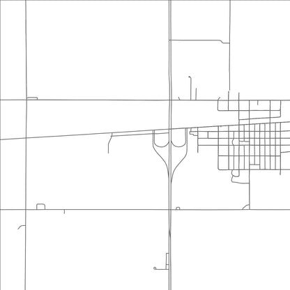 ROAD MAP OF FAIRMONT, NEBRASKA BY MAPBAKES