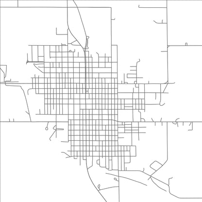 ROAD MAP OF FALLS CITY, NEBRASKA BY MAPBAKES