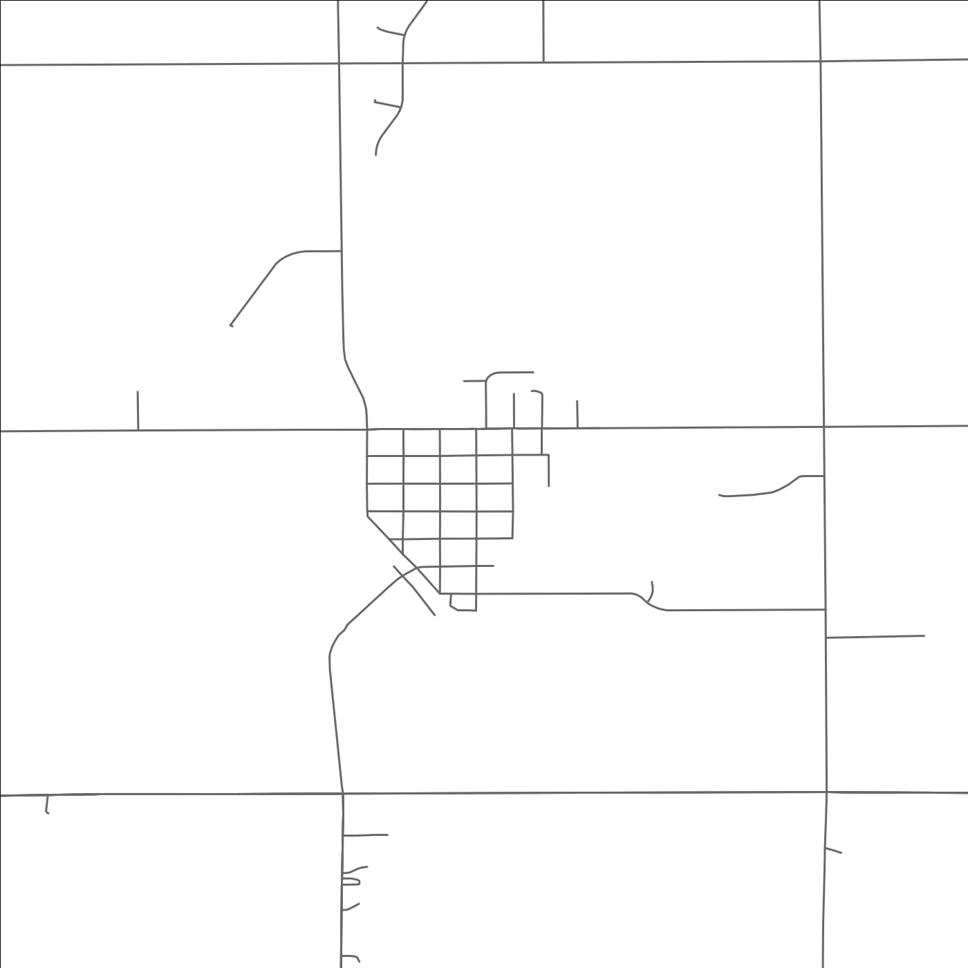 ROAD MAP OF FIRTH, NEBRASKA BY MAPBAKES