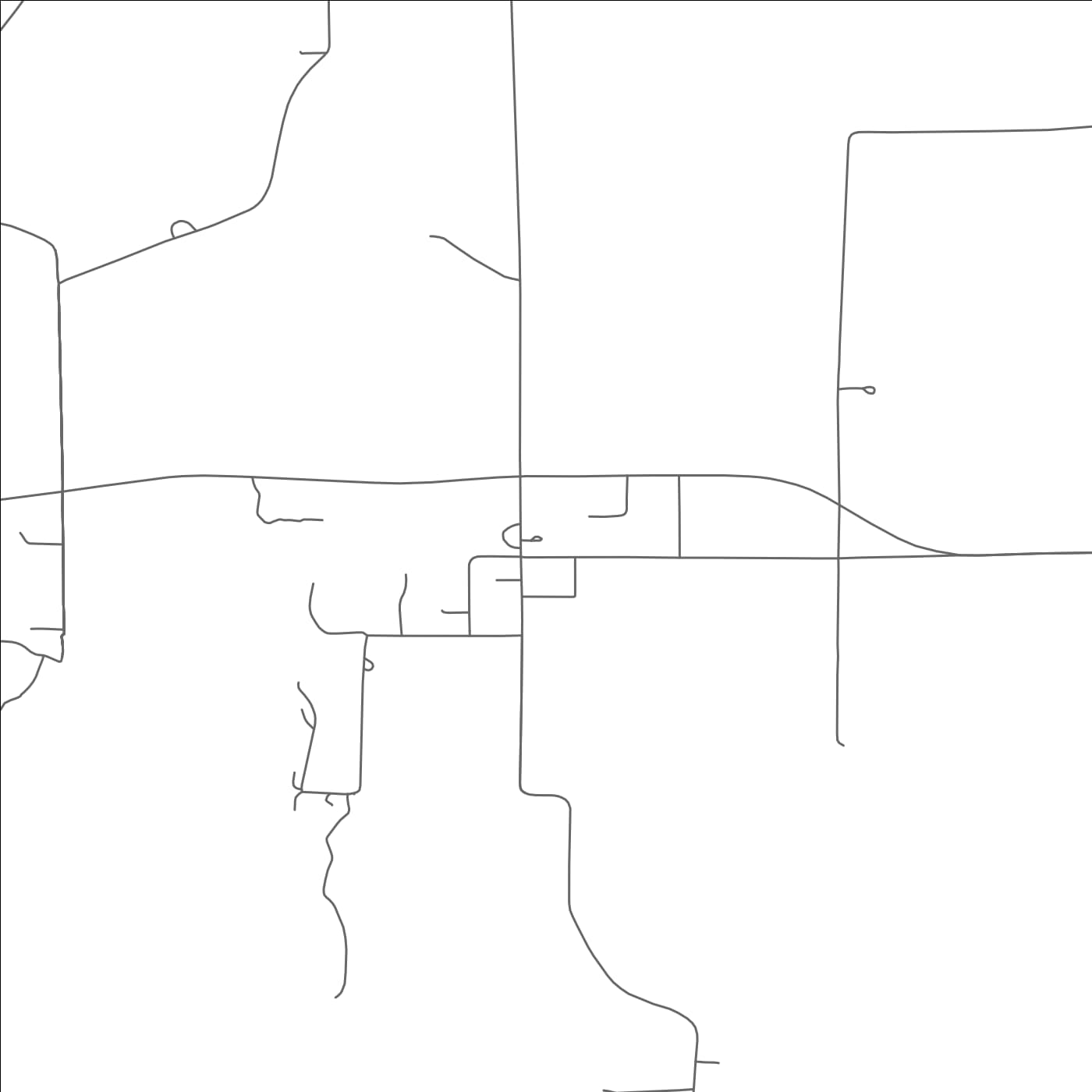 ROAD MAP OF FONTANELLE, NEBRASKA BY MAPBAKES