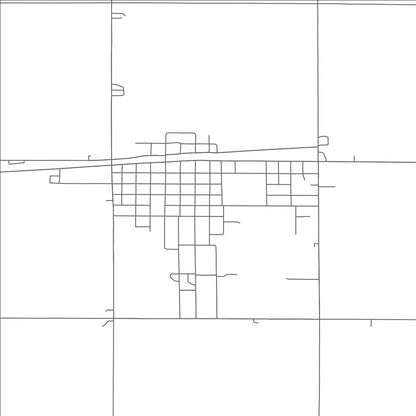 ROAD MAP OF FRIEND, NEBRASKA BY MAPBAKES