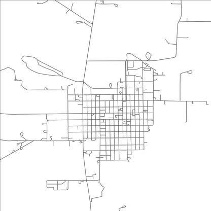 ROAD MAP OF FULLERTON, NEBRASKA BY MAPBAKES