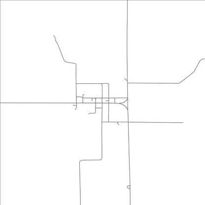 ROAD MAP OF GANDY, NEBRASKA BY MAPBAKES