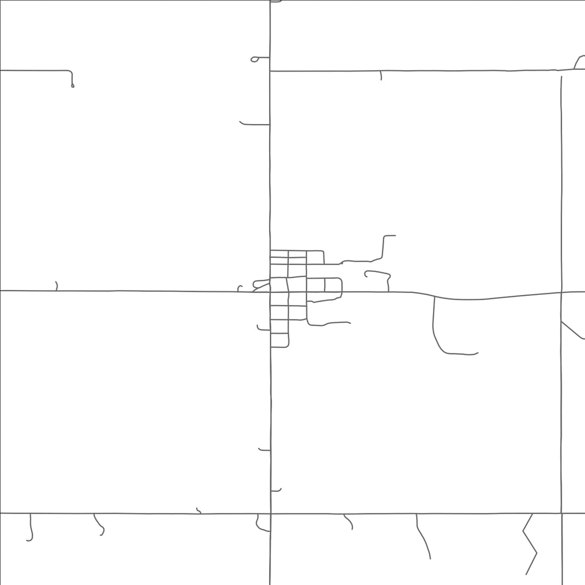 ROAD MAP OF GARLAND, NEBRASKA BY MAPBAKES