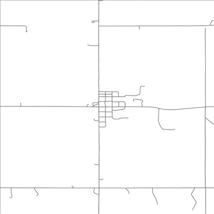 ROAD MAP OF GARLAND, NEBRASKA BY MAPBAKES