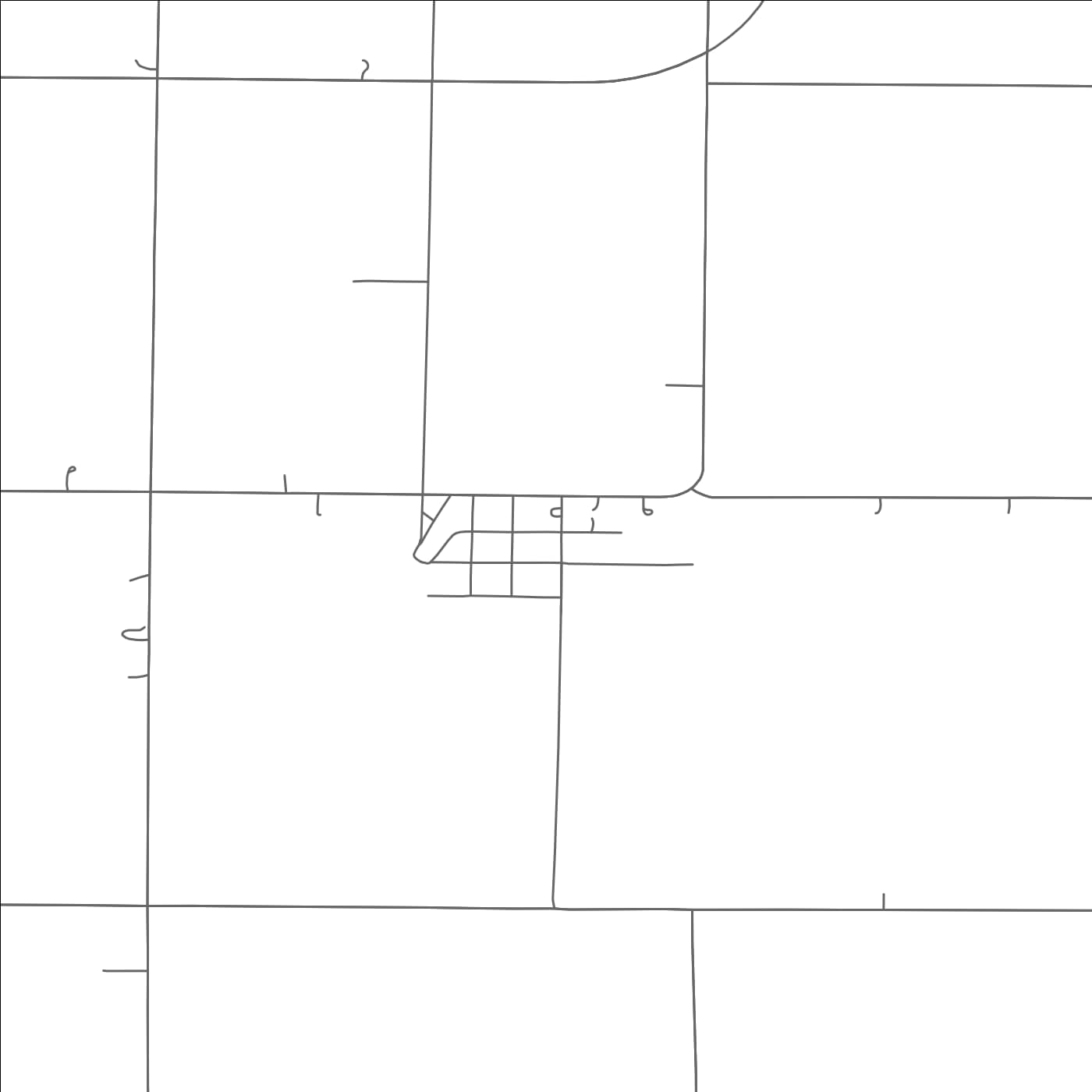 ROAD MAP OF GARRISON, NEBRASKA BY MAPBAKES