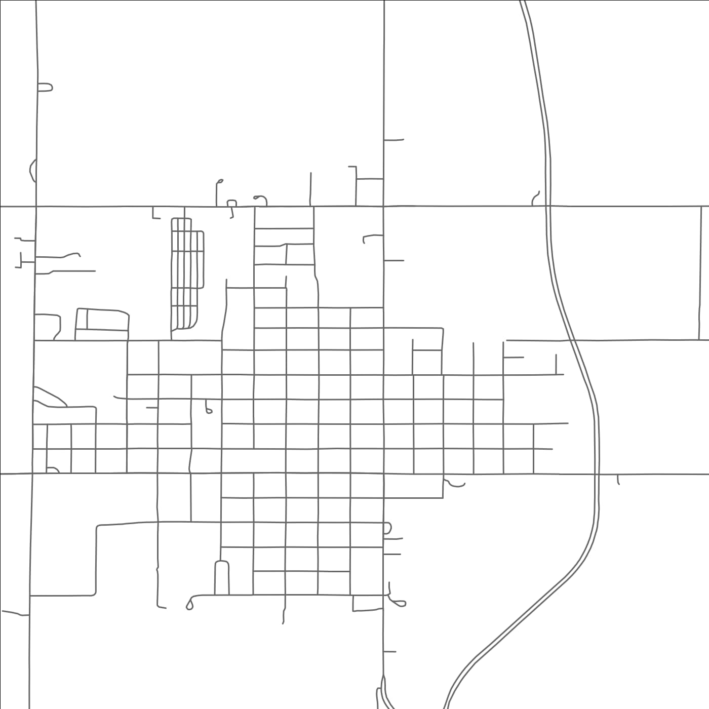 ROAD MAP OF GENEVA, NEBRASKA BY MAPBAKES