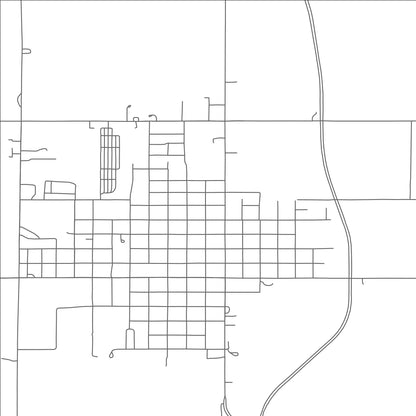 ROAD MAP OF GENEVA, NEBRASKA BY MAPBAKES