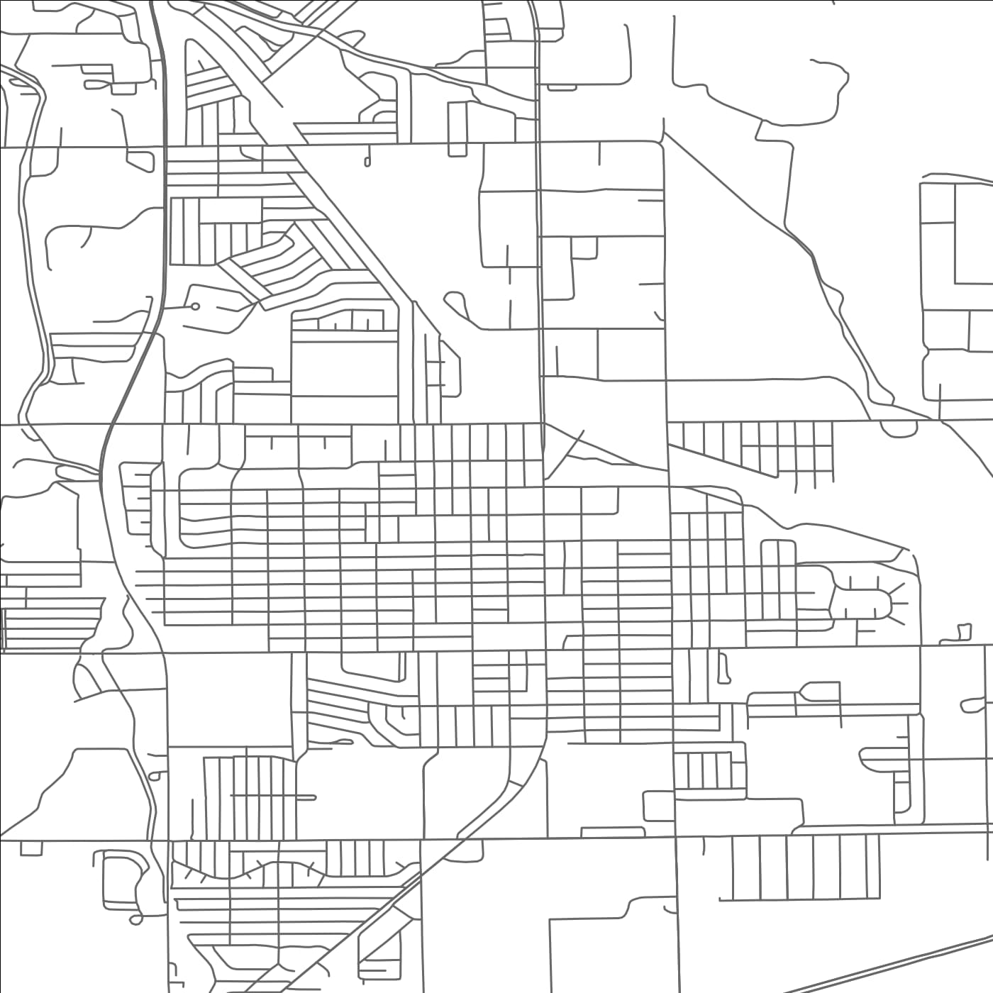 ROAD MAP OF GERING, NEBRASKA BY MAPBAKES