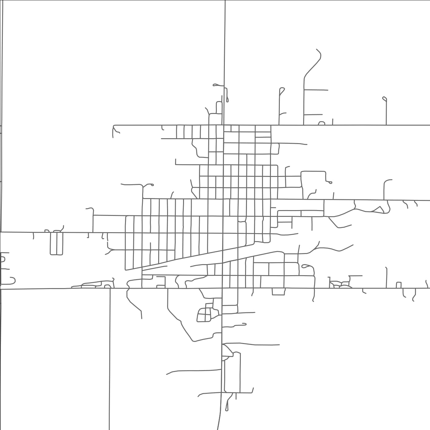 ROAD MAP OF GORDON, NEBRASKA BY MAPBAKES