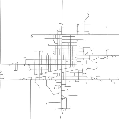 ROAD MAP OF GORDON, NEBRASKA BY MAPBAKES