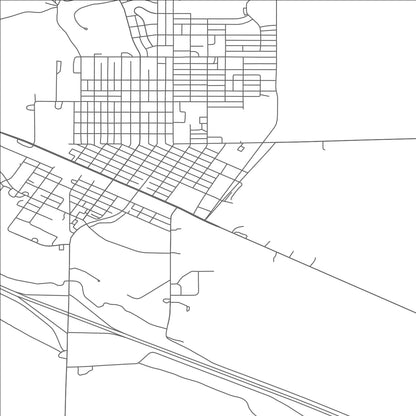 ROAD MAP OF GOTHENBURG, NEBRASKA BY MAPBAKES