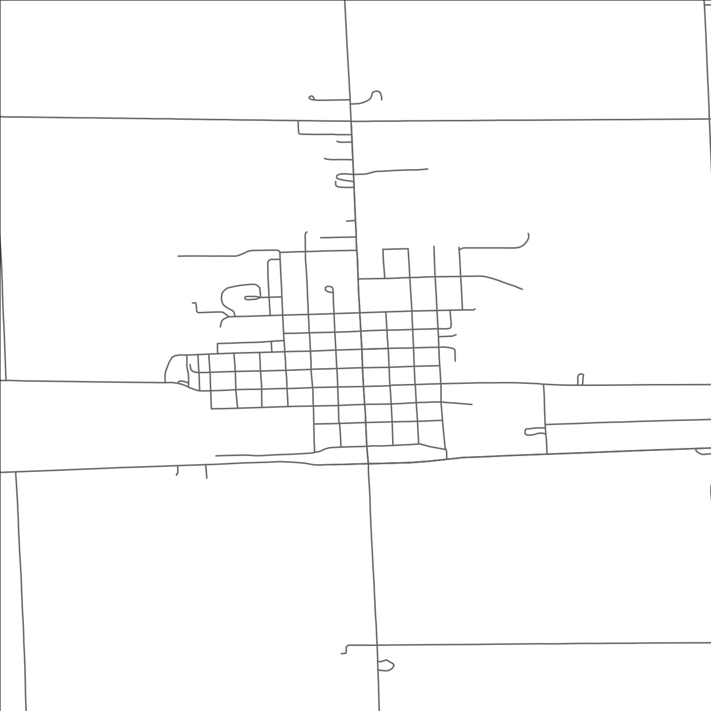 ROAD MAP OF GRANT, NEBRASKA BY MAPBAKES