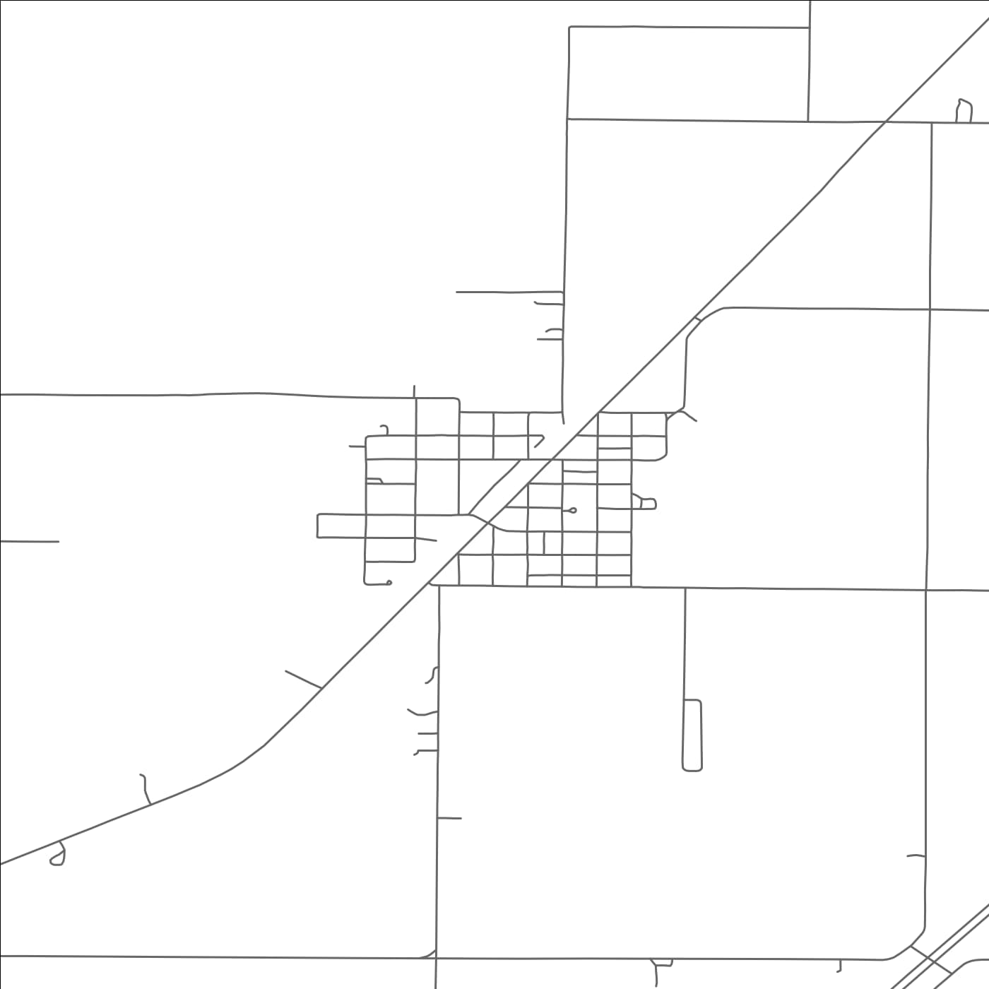 ROAD MAP OF GREENWOOD, NEBRASKA BY MAPBAKES