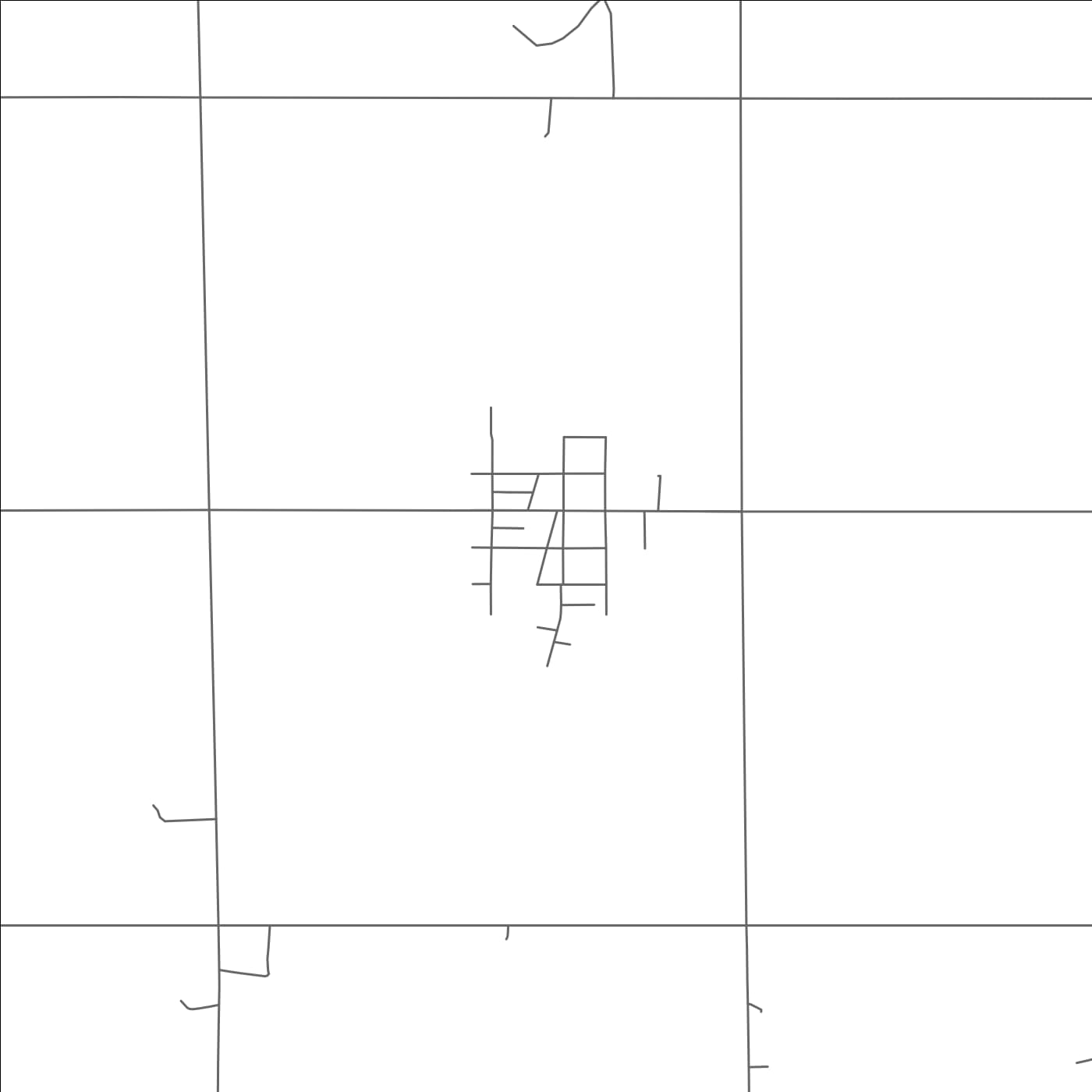 ROAD MAP OF HALLAM, NEBRASKA BY MAPBAKES