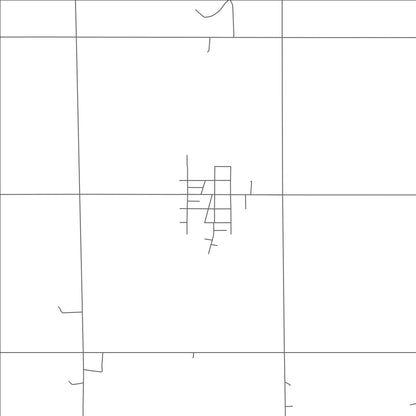 ROAD MAP OF HALLAM, NEBRASKA BY MAPBAKES