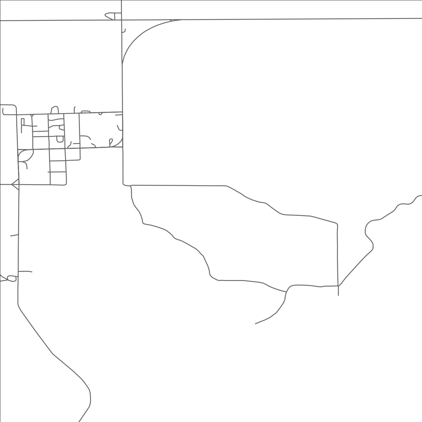 ROAD MAP OF HARRISBURG, NEBRASKA BY MAPBAKES