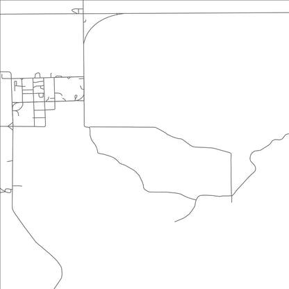 ROAD MAP OF HARRISBURG, NEBRASKA BY MAPBAKES