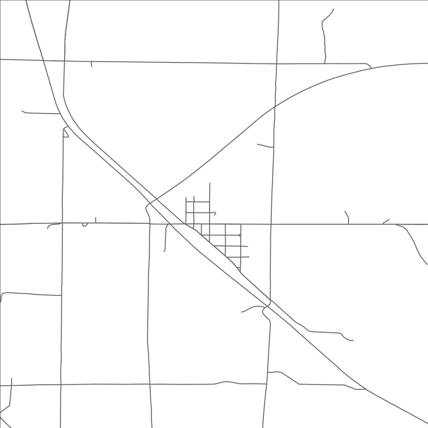 ROAD MAP OF HAZARD, NEBRASKA BY MAPBAKES