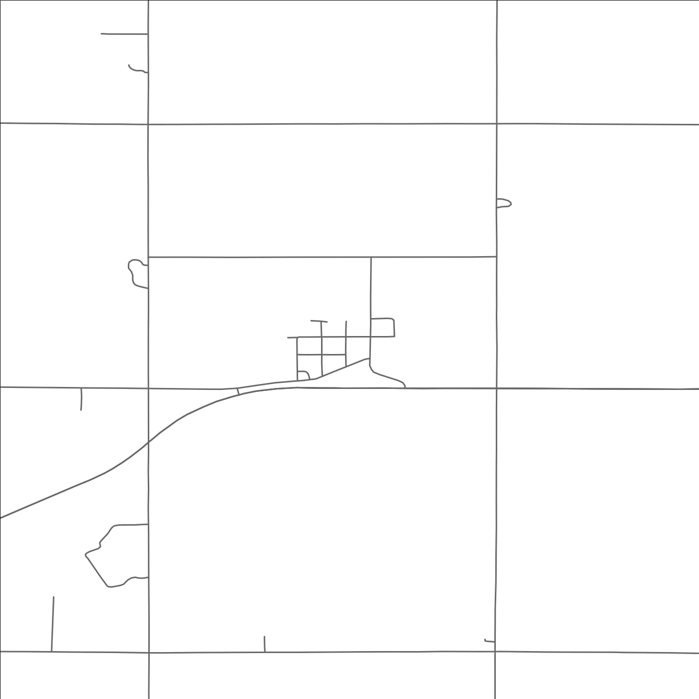 ROAD MAP OF HEARTWELL, NEBRASKA BY MAPBAKES