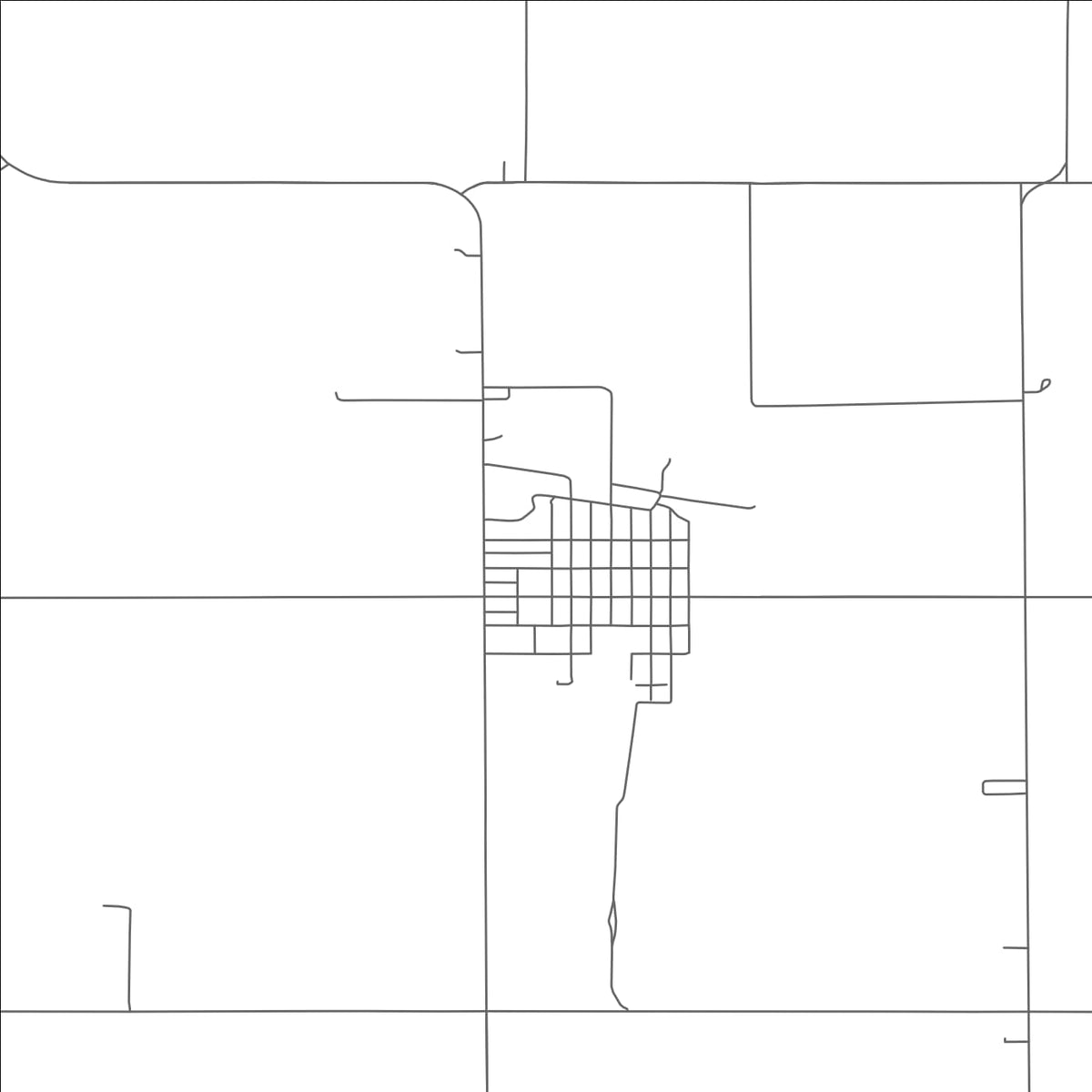 ROAD MAP OF HILDRETH, NEBRASKA BY MAPBAKES