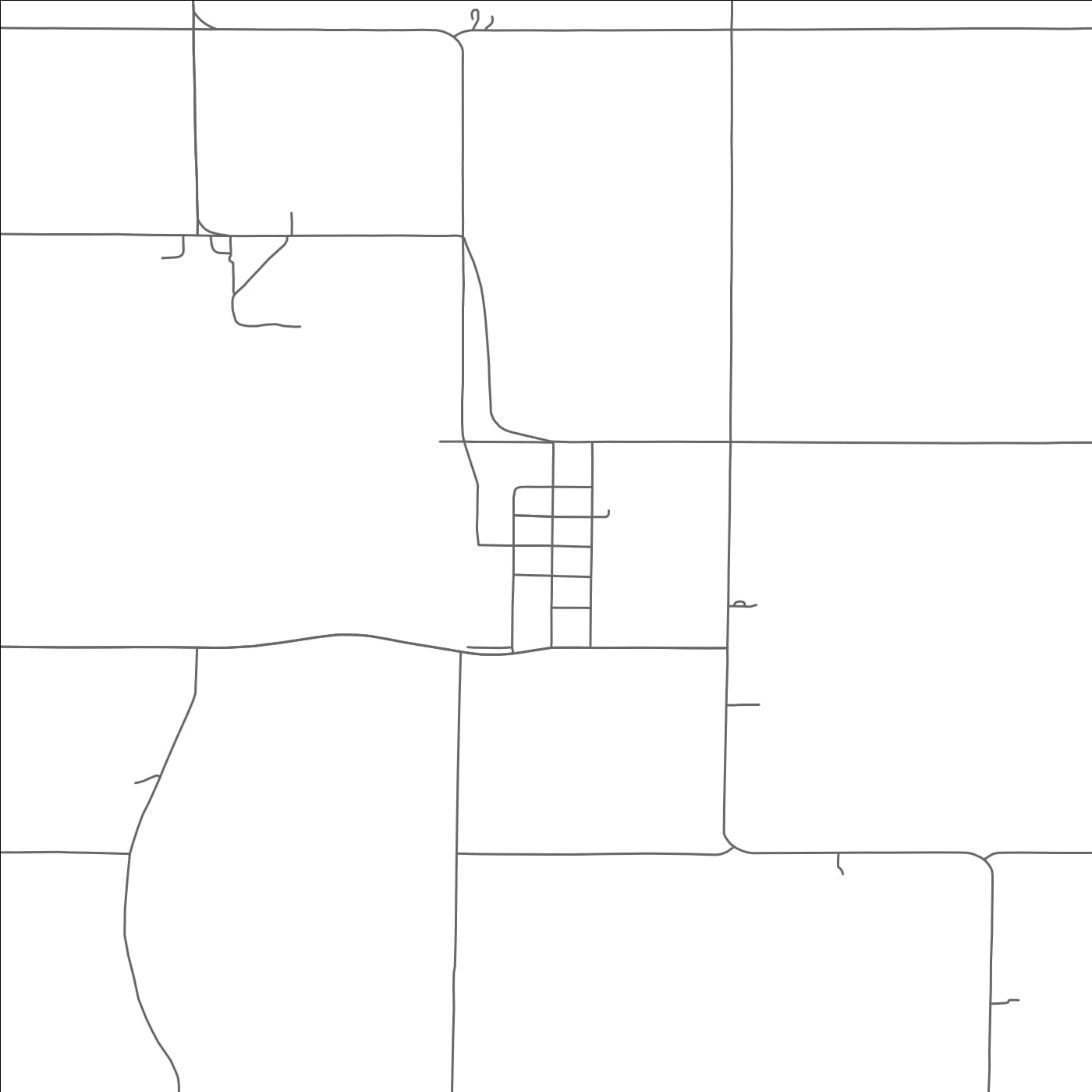 ROAD MAP OF HOLMESVILLE, NEBRASKA BY MAPBAKES