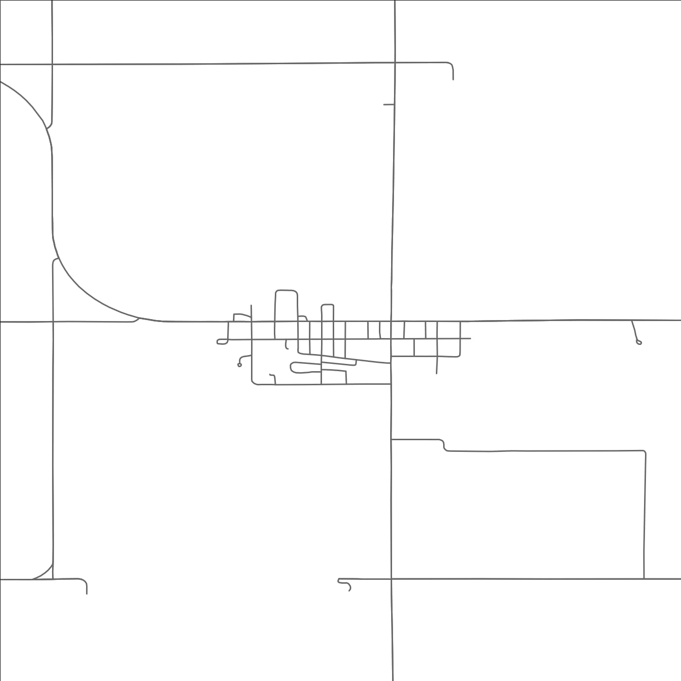 ROAD MAP OF HOLSTEIN, NEBRASKA BY MAPBAKES