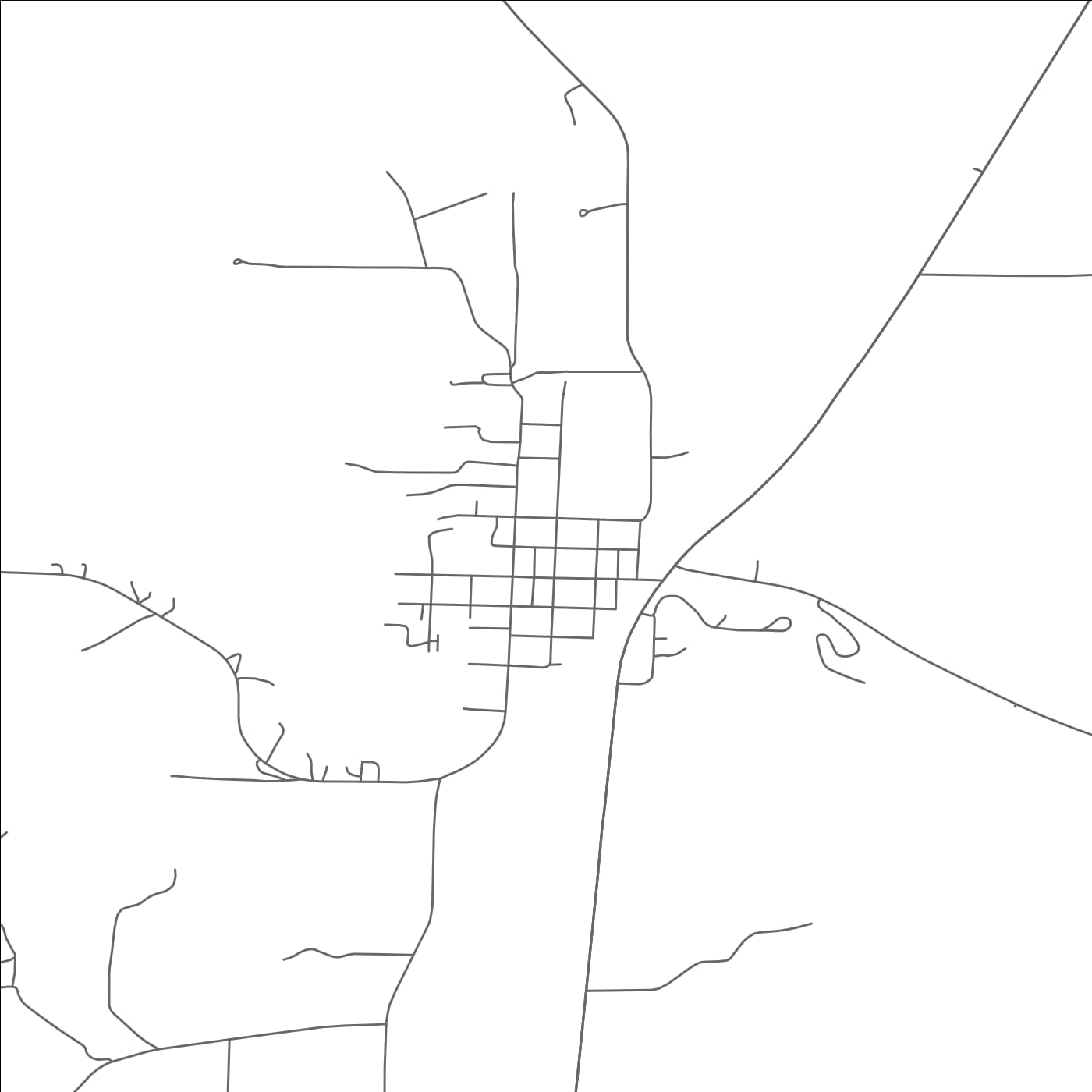 ROAD MAP OF HOMER, NEBRASKA BY MAPBAKES