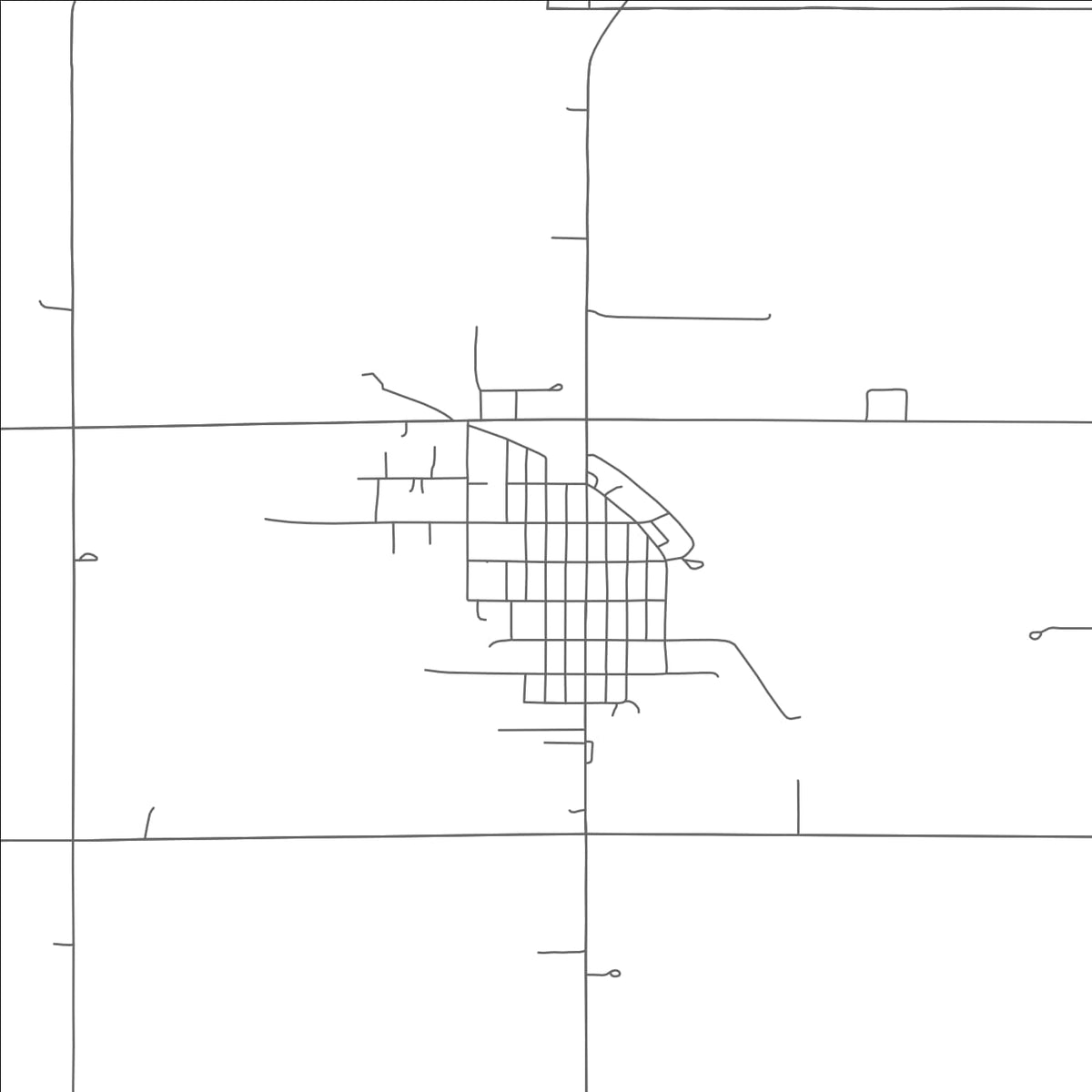 ROAD MAP OF HOWELLS, NEBRASKA BY MAPBAKES