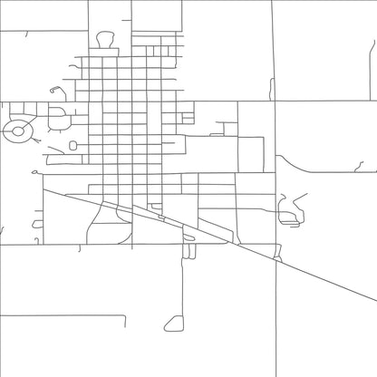 ROAD MAP OF IMPERIAL, NEBRASKA BY MAPBAKES