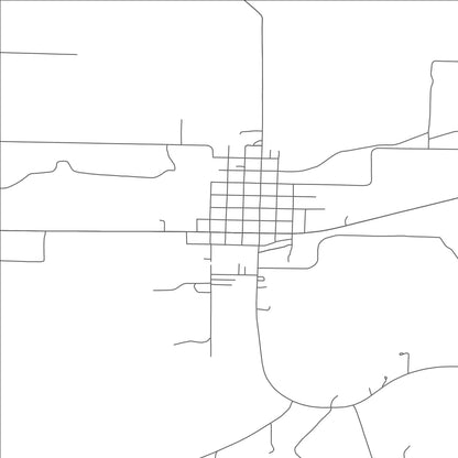 ROAD MAP OF INDIANOLA, NEBRASKA BY MAPBAKES