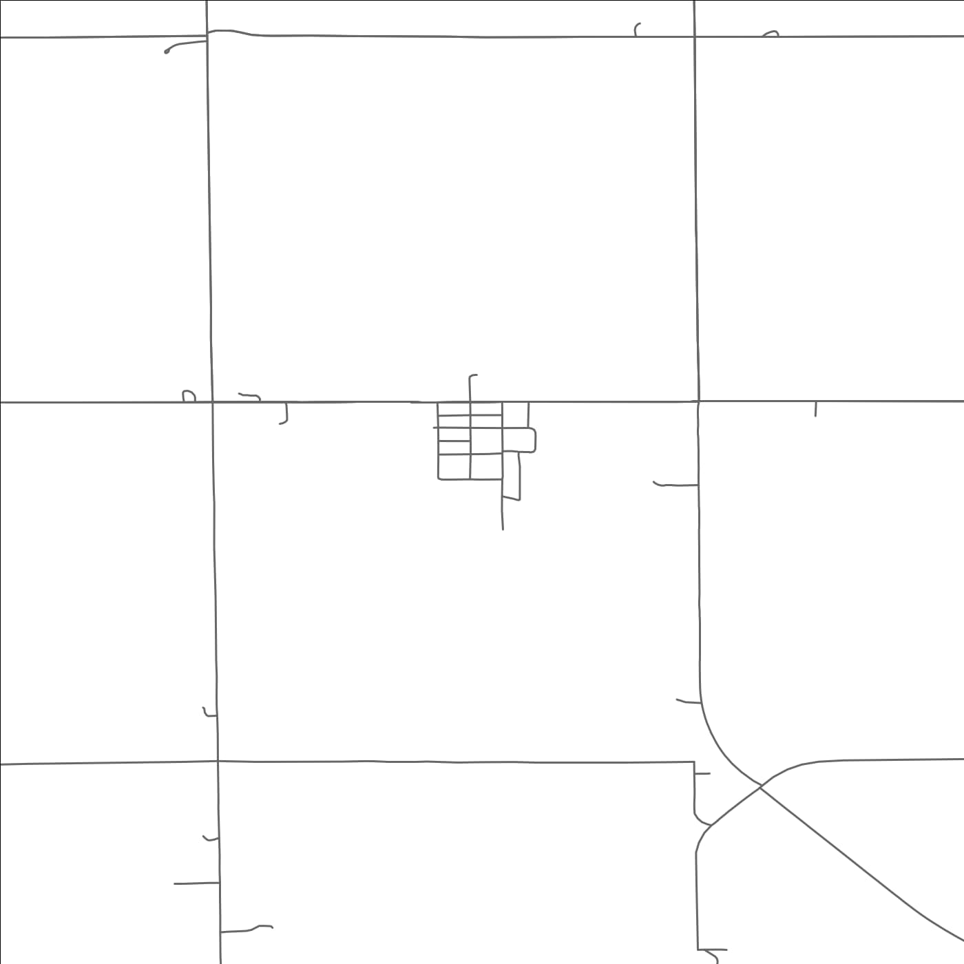 ROAD MAP OF JULIAN, NEBRASKA BY MAPBAKES