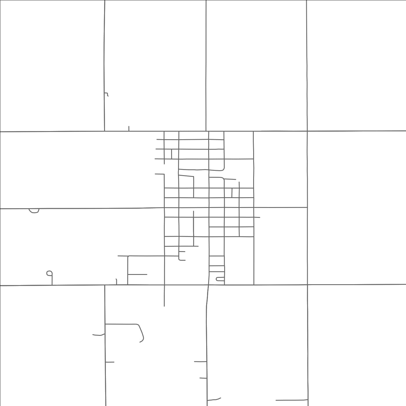 ROAD MAP OF JUNIATA, NEBRASKA BY MAPBAKES