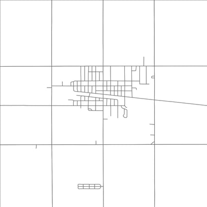 ROAD MAP OF KENESAW, NEBRASKA BY MAPBAKES