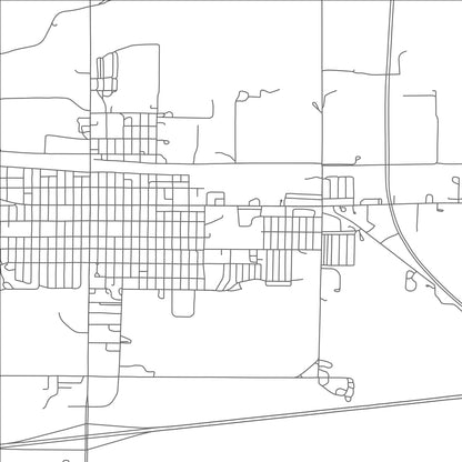 ROAD MAP OF KIMBALL, NEBRASKA BY MAPBAKES