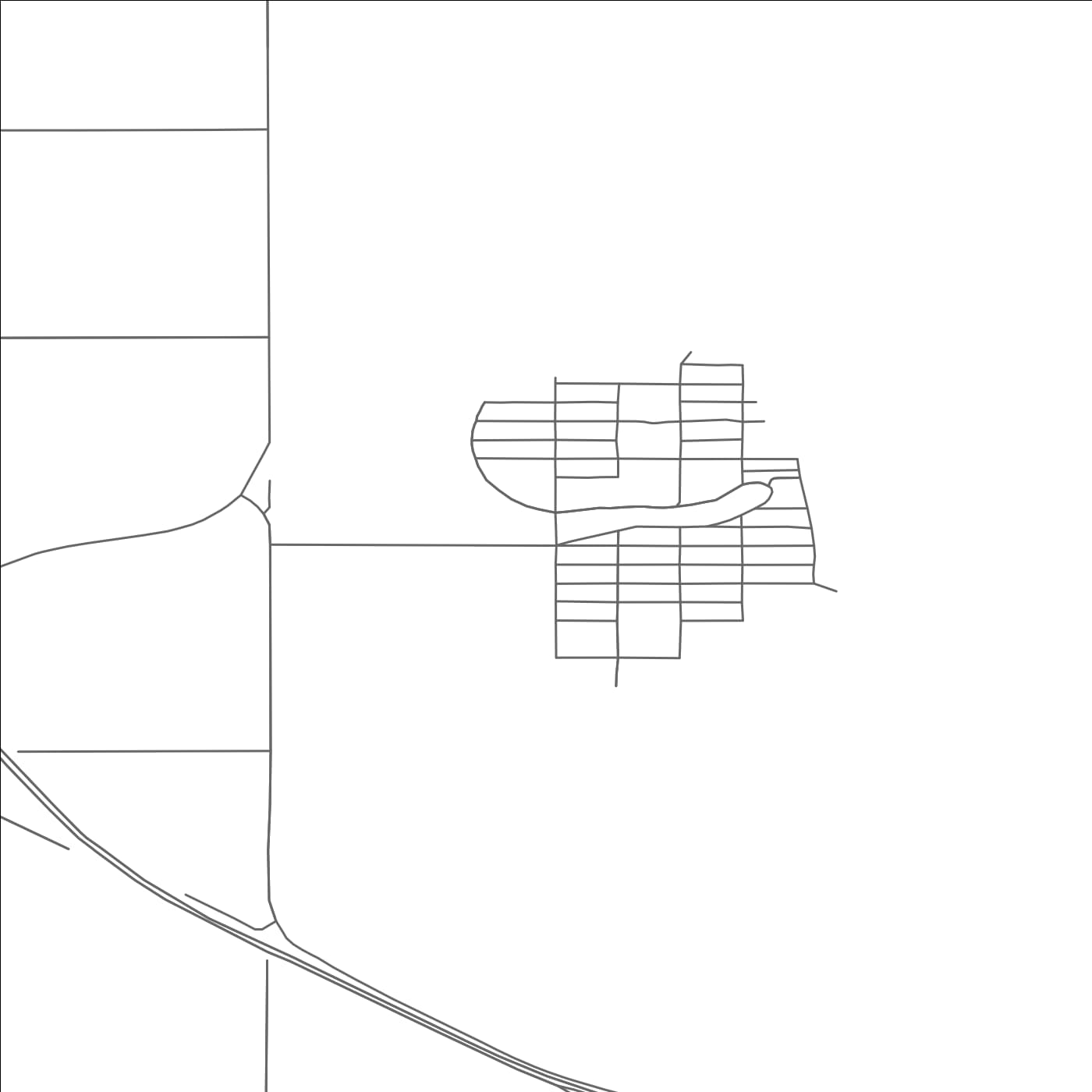 ROAD MAP OF KING LAKE, NEBRASKA BY MAPBAKES