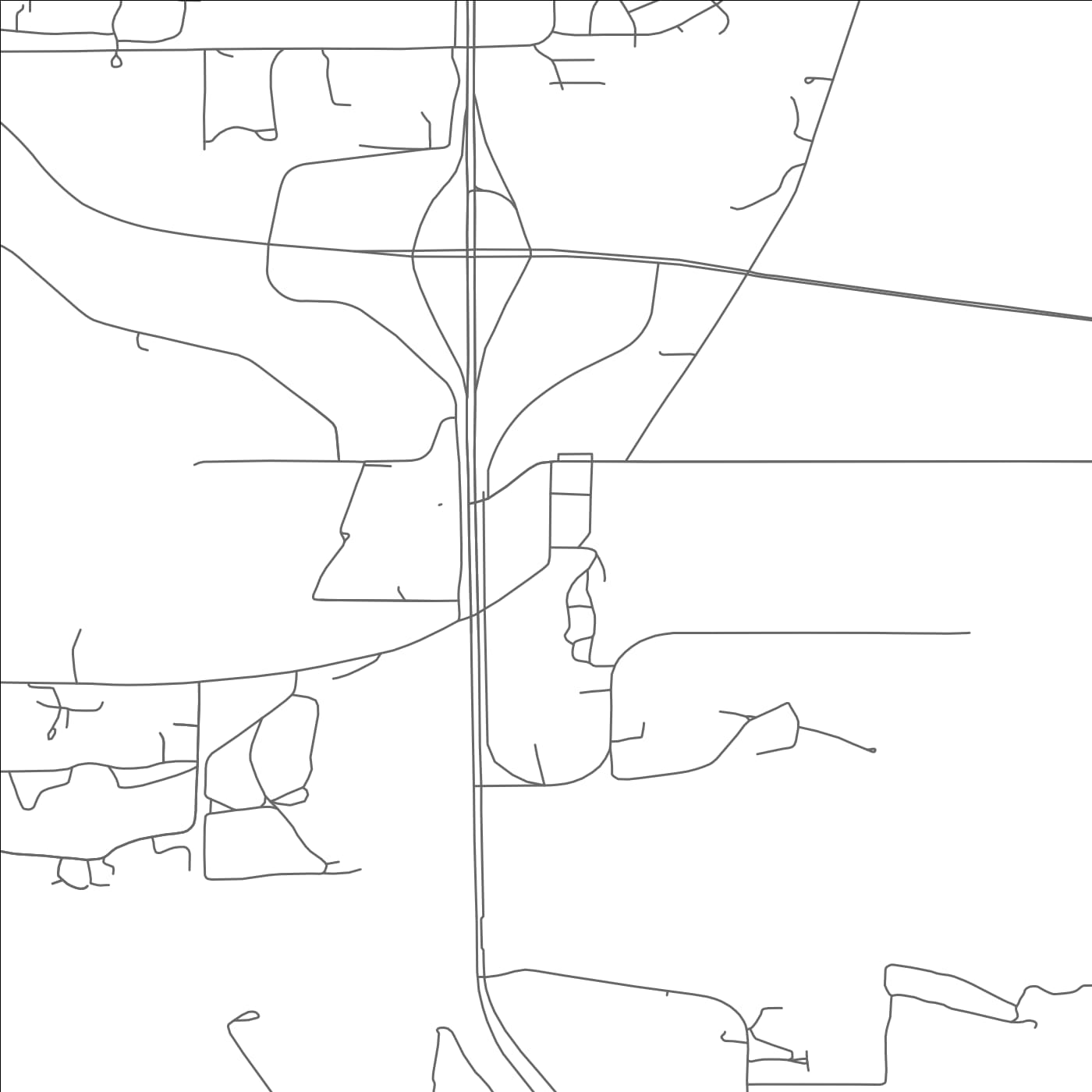 ROAD MAP OF LA PLATTE, NEBRASKA BY MAPBAKES