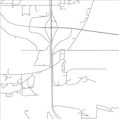 ROAD MAP OF LA PLATTE, NEBRASKA BY MAPBAKES