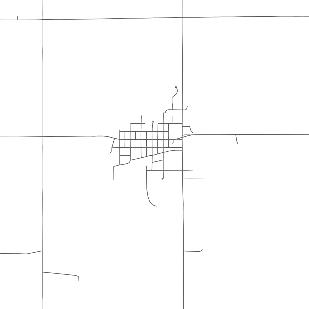 ROAD MAP OF LAWRENCE, NEBRASKA BY MAPBAKES