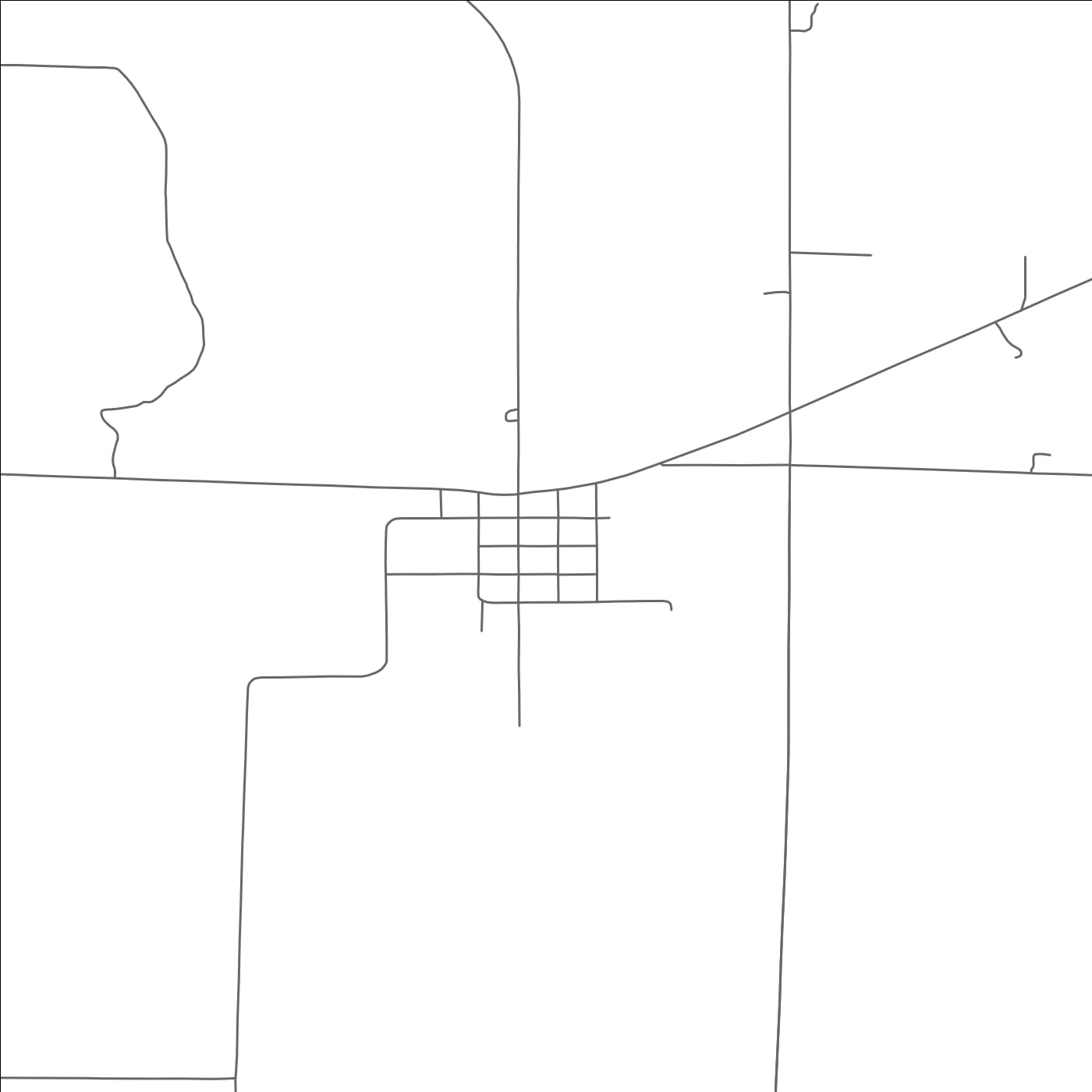 ROAD MAP OF LEBANON, NEBRASKA BY MAPBAKES